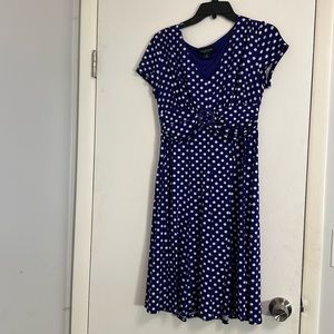 Perceptions - Purple polka-dot dress